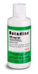 BETADINE 100 mg/ml paikallisantiseptiliuos 100 ml